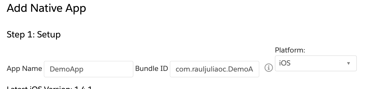 Add Native App