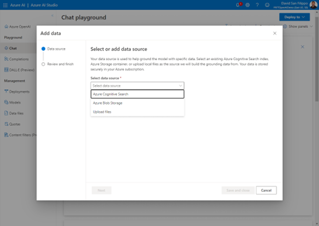 Adding Data Sources To Azure Open Ai Service