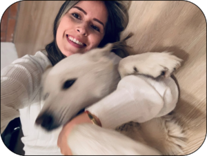 Ana Marie Ospina And Her Dog