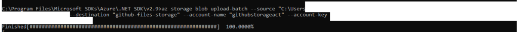 Azure Cli File Upload Command