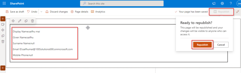 Microsoft Graph API in SharePoint