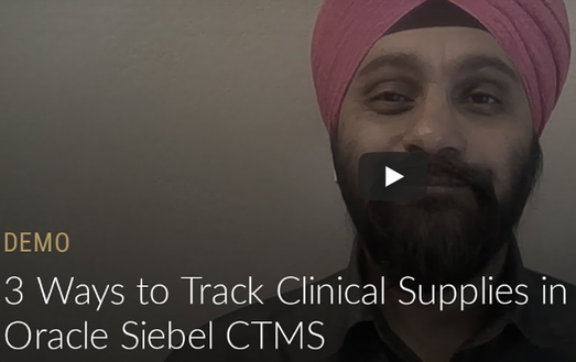 CTMS Clinical Supply Tracking