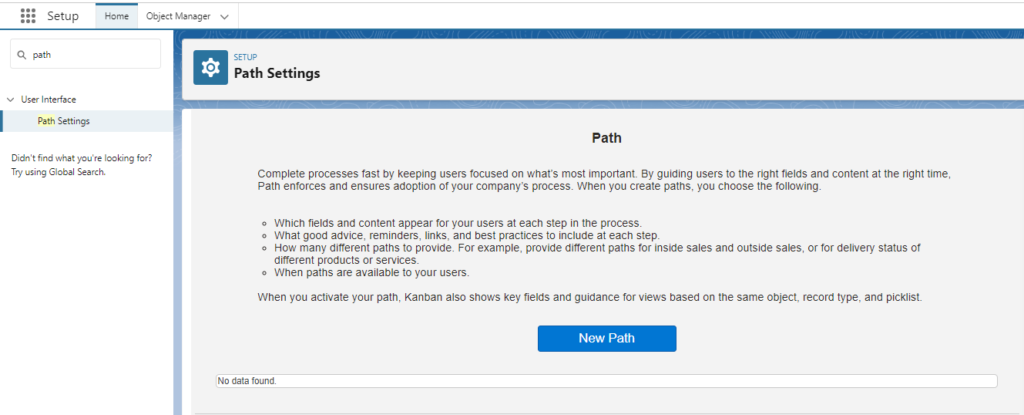 Enable Path Functionality in Salesforce