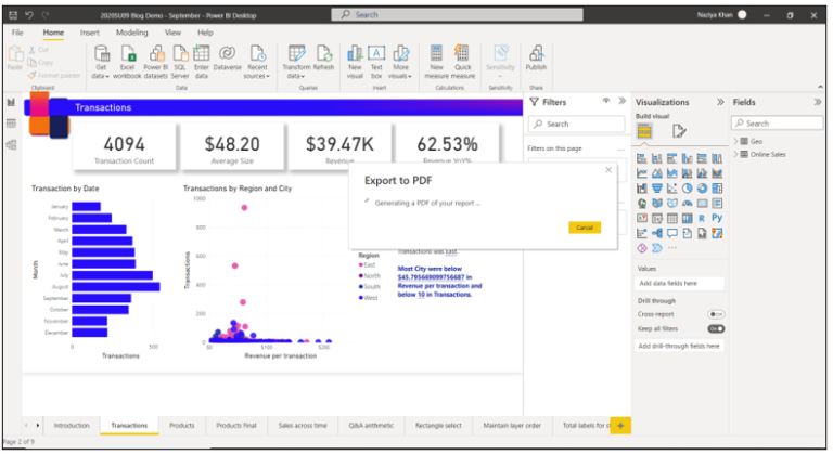 Introduction to “Export to PDF” in Power BI Desktop