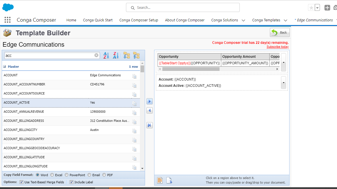 Application of Conga Composer with Salesforce / Blogs / Perficient
