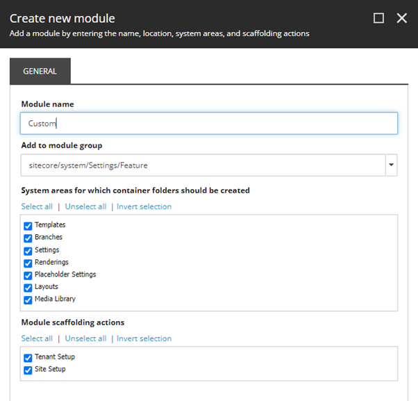 Create New Module