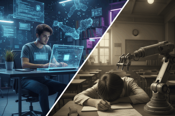 Creators in Coding, Copycats in Class: The Double-Edged Sword of Artificial Intelligence