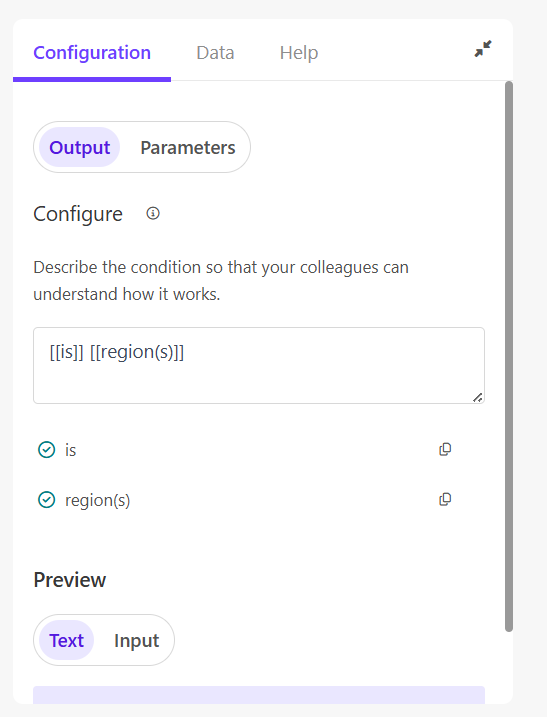 Custom Condition Confiuration Tab