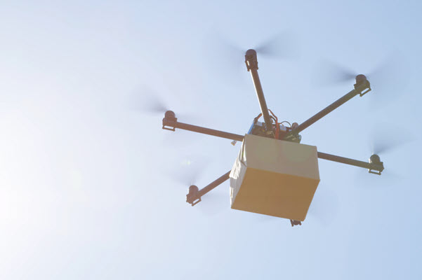 Delivery Drone With Package