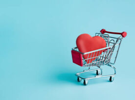 Ecommerce Shopping Cart With A Heart In It