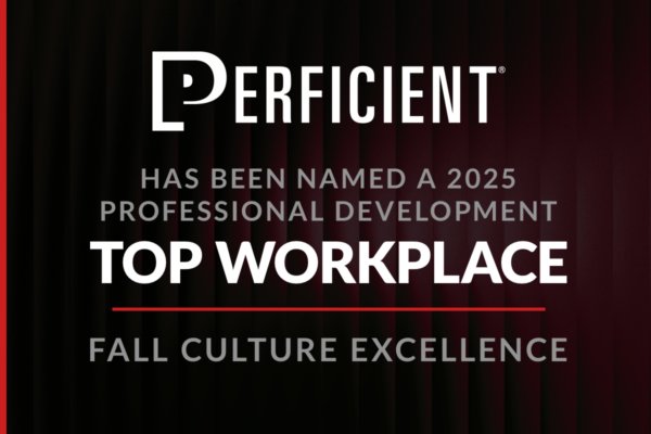 Perficient has been named a 2025 Professional Development Top Workplace Fall Culture Excellence