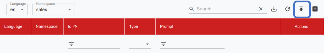 Bulk import prompts using the Prompt Manager.