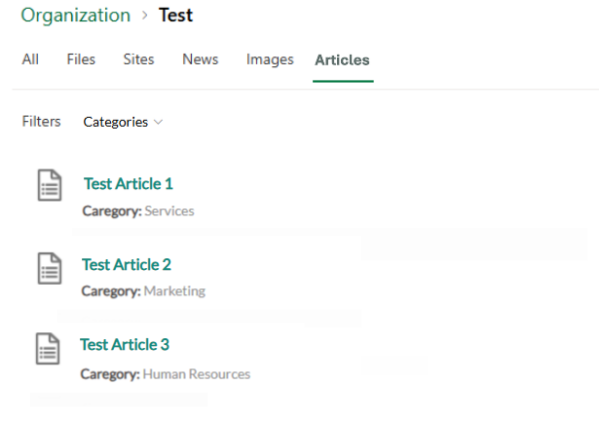 Final search results