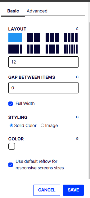 Full width row checked state