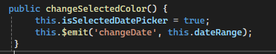 Handle Date Selection Changes