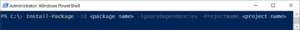 Install Package Powershell