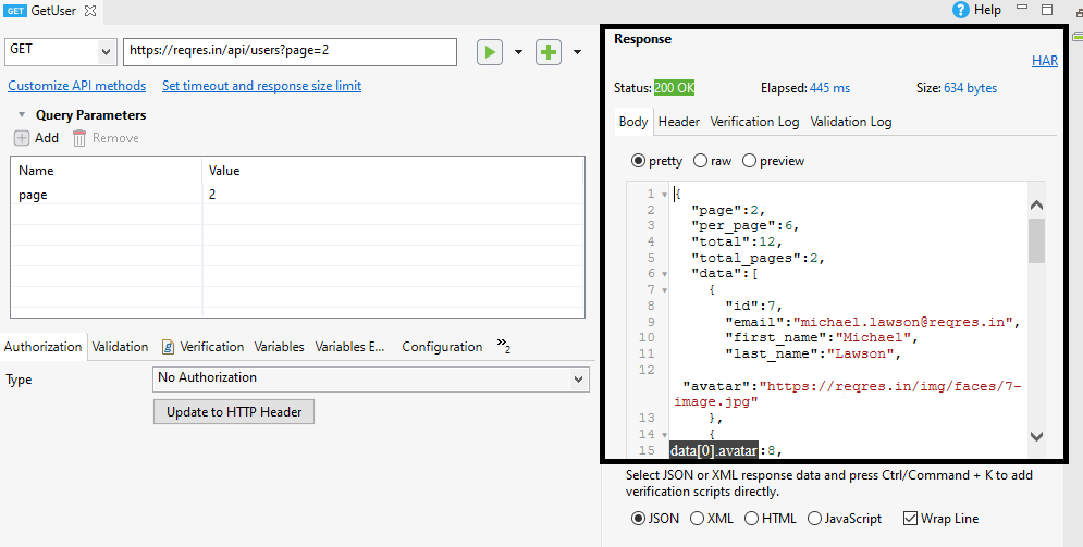 Json Response