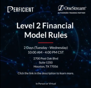 Level 2 Financial Model Rules