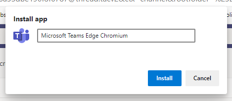 Microsoft Teams Edge Chromium
