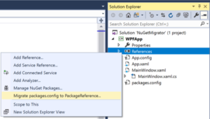 Migrate From Packages.config To PackageReference