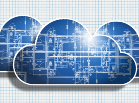 Multiple Clouds With Blueprints On Grid Paper Copy