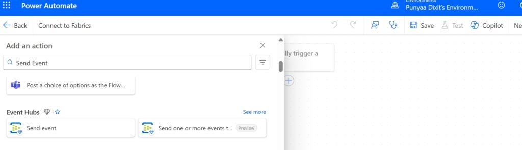 Send event