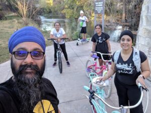 Param And His Family Enjoy Being Outdoors In Nature