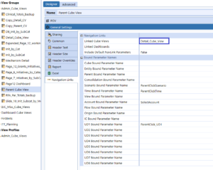 Parent Cube View Linked Cube View