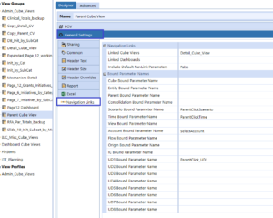 Parent Cube View Nav Links