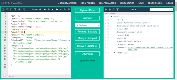 JSON Formatter