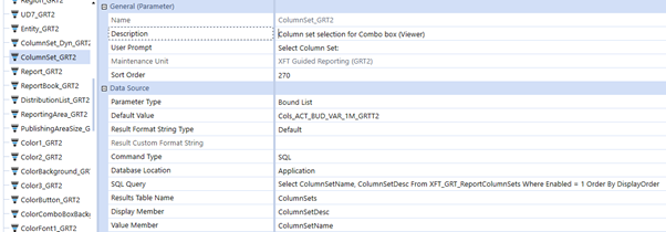 Dashboard Config