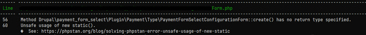 Unsafe usage of new static().