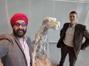 Picture7param Singh And Rudolf Coetzee Encountering A Unique Sculpture In The Lobby Of A Client’s Office In Paris