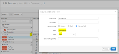 Conditional flow