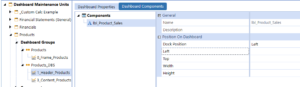 Products Header Dashboard Components