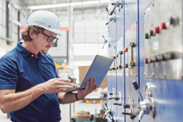 Professional Engineer Checking Quality Control, And Manufacturing Operations