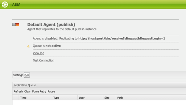 Publish Agent On Author Setup