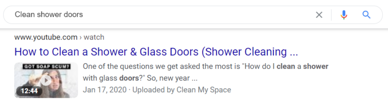 An example of rich snippet appearing in Google search