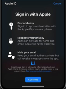 sign in with apple ux