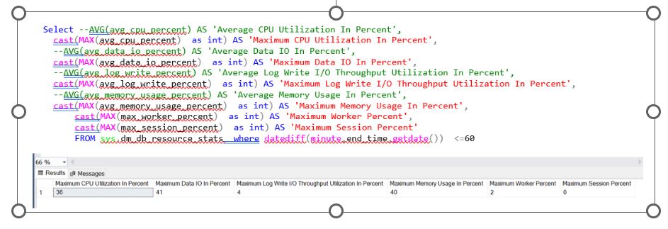 Automatisation de la vérification des performances d'Azure SQL Server ...
