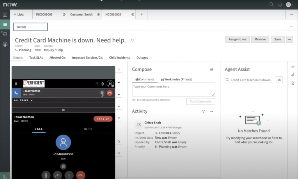 ServiceNow Screen with Flex Iframe