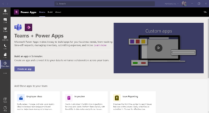 Teams + Power Apps