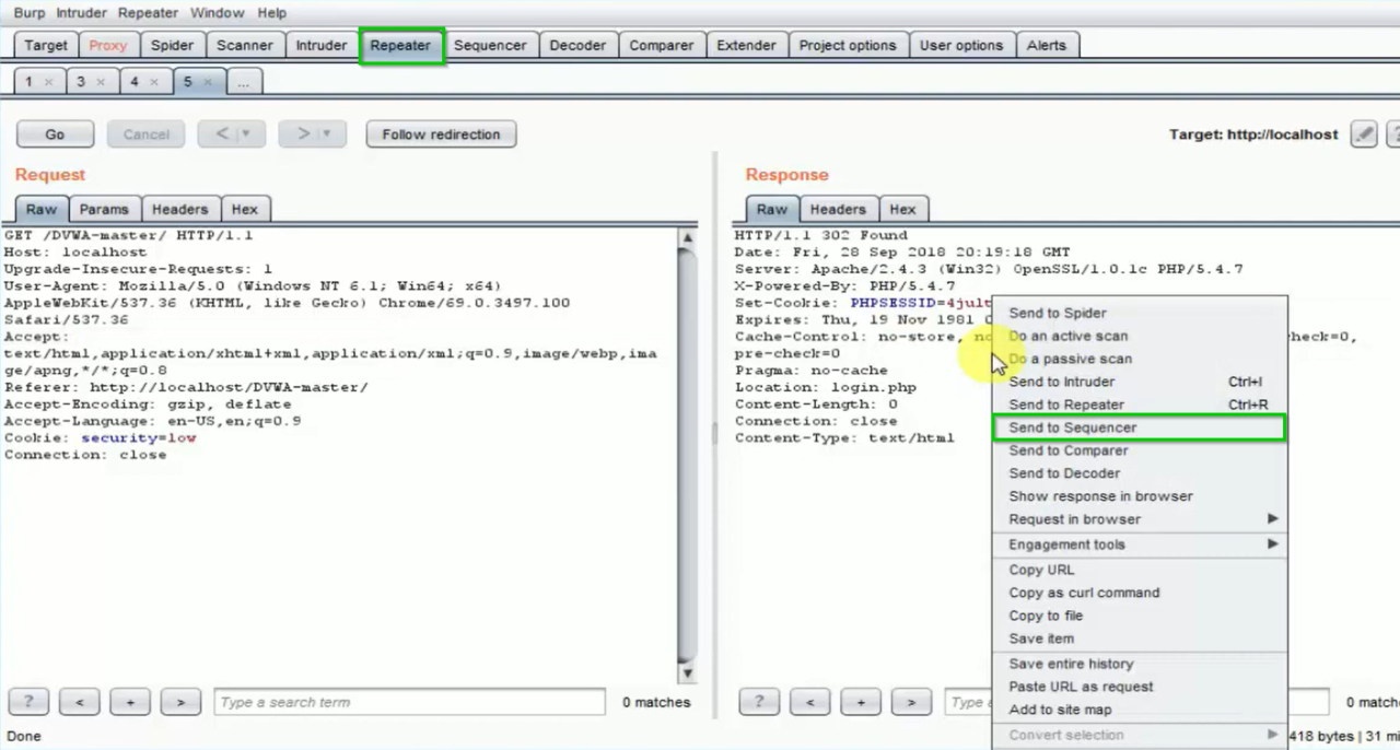 Testing with Sequencer in Burp Suite / Blogs / Perficient