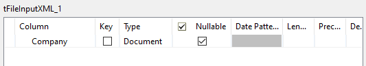 Single Loop Xml Component Schema