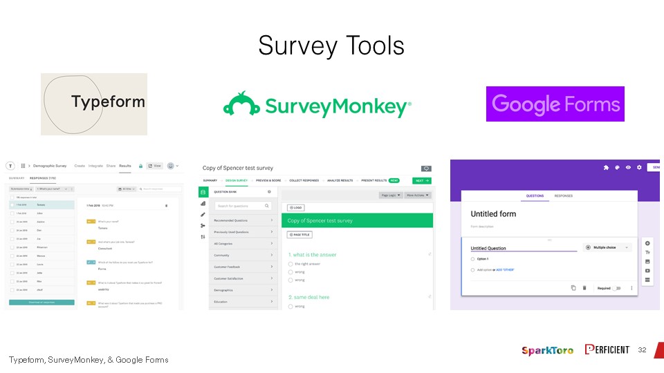 Some Survery Tools Available in The Market