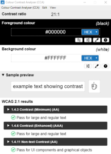 TPG Colour Contrast Analyzer