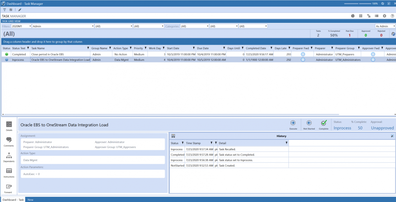 Embracing a User Guided Experience with OneStream Task Manager