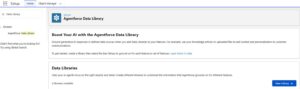 Create new Agentforce Data Library