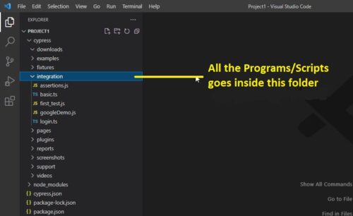 Vs Code Project Screen