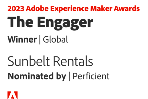 Adobe Experience Maker Award: Sunbelt Rentals